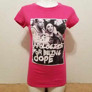 Beyonce & Jay-Z top Large Never Apologize For Being Dope photo band merch